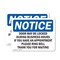 Signmission Door May Be Locked During Business Hours, 14 in W x Rectangle, Plastic OS-2PACK-NS-P-1014-L-11495 - alternate 1